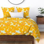 Sunshine and Buttercups - Modern - Graphic Floral - Large Scale