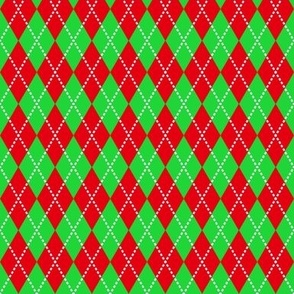 tiny Christmas argyle