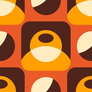 2896 C Large - abstract retro shapes