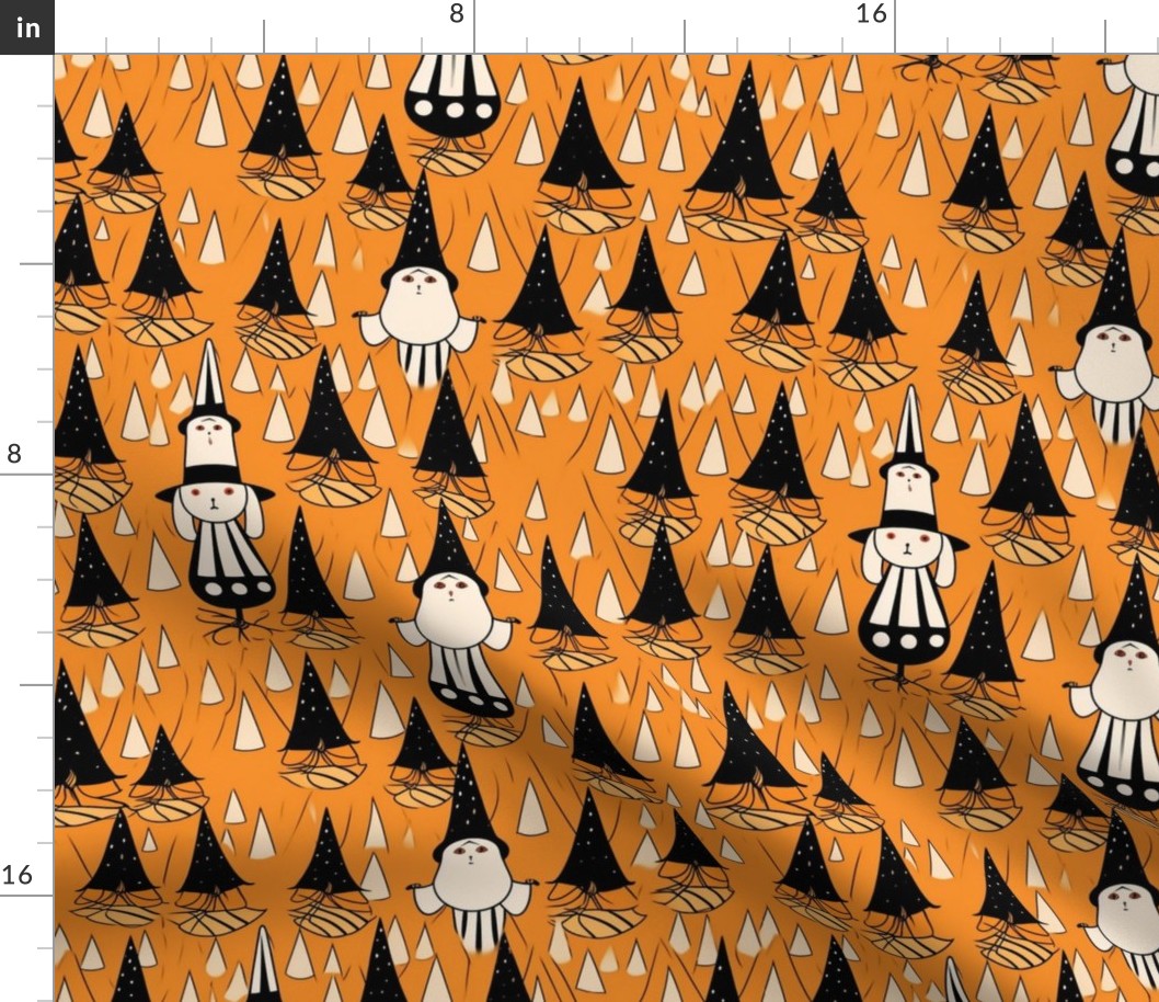 candy corn men inspired by aubrey beardsley