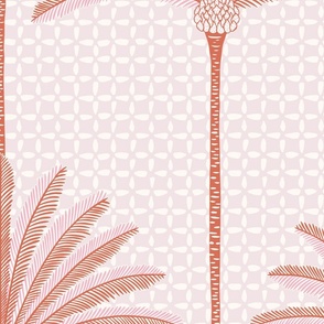 palm stripes/pink orange/jumbo