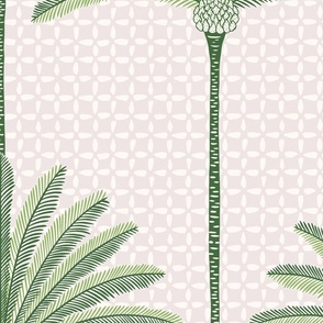 palm stripes/green with texture/jumbo 