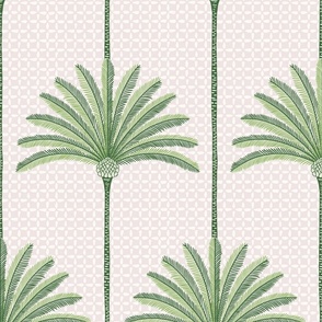 palm stripes/green with texture/large 