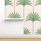 palm stripes/green and tan/jumbo