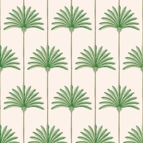 palm stripes/green and tan/medium