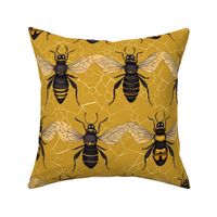 golden bee hive
