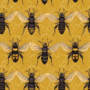 golden bee hive
