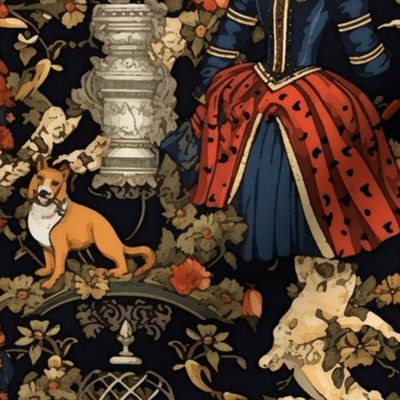 portrait of queen elizabeth tudor inspired by botticelli