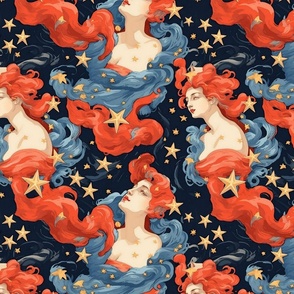 star goddess of freendom in red white and blue