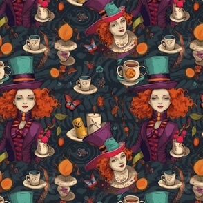fairy tale female mad hatter inspired by botticelli
