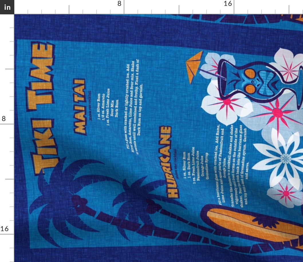 Tiki Towel - lagoon