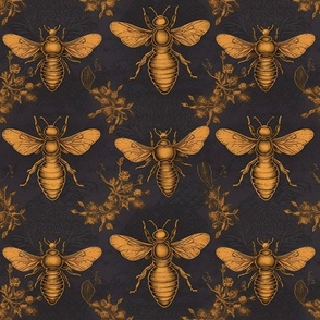 portrait of renaissance bees inspired by da vinci