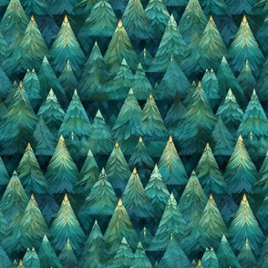 geometric christmas fir tree forest