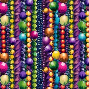degas inspired mardi gras beads