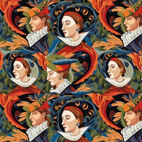 portrait of a renaissance tudor queen