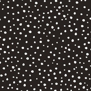 Black and white polka dot