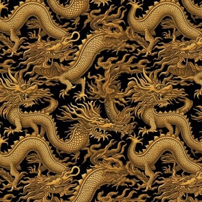 japanese gold dragon 