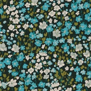 Luaral Ditsy Floral Forest Green MEDIUM