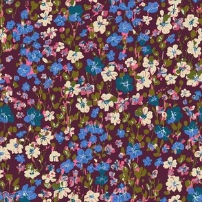 Luaral DItsy Floral Mulberry MEDIUM