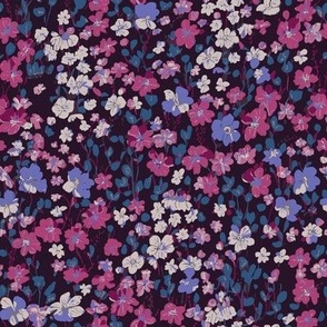 Luaral Ditsy Floral Plum Purple MEDIUM