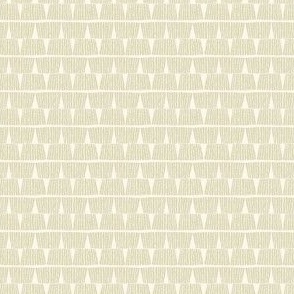 Hand drawn textured lines stripes block print vintage pastel green on cream - EXTRA SMALL SCALE