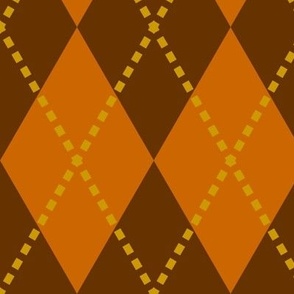 large autumn argyle