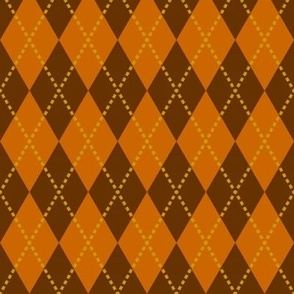 medium autumn argyle