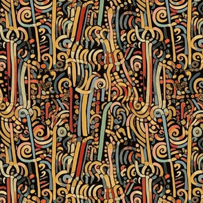 art nouveau geometric candy cane abstract inspired by gustav klimt