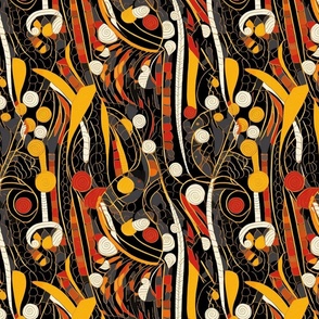 art nouveau abstract candy cane geometric inspired by gustav klimt