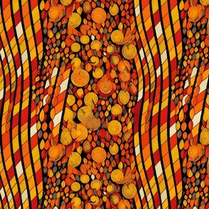 art nouveau candy corn abstract for halloween and samhain inspired by gustav klimt