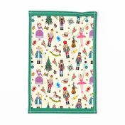 Christmas Nutcracker Tea Towel C