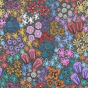 no ai - Busy Doodle Floral