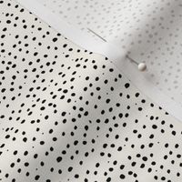 Tossed -Black Speckled Marks on a Neutral Cream, Beige, Warm, White- Childrens Coordinate fabric or playroom, nursery wallpaper trends