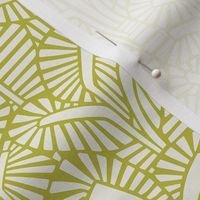 African Nature - Modern Palm Trees on Apple Green / Medium