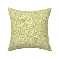 African Nature - Modern Palm Trees on Apple Green / Medium