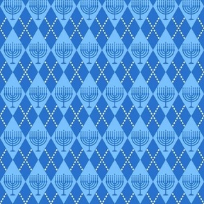 tiny Hanukkah argyle