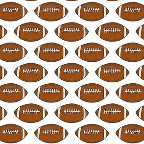 Small Scale Footballs on White