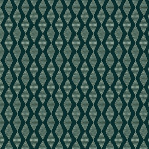 deep green diamond zig-zag