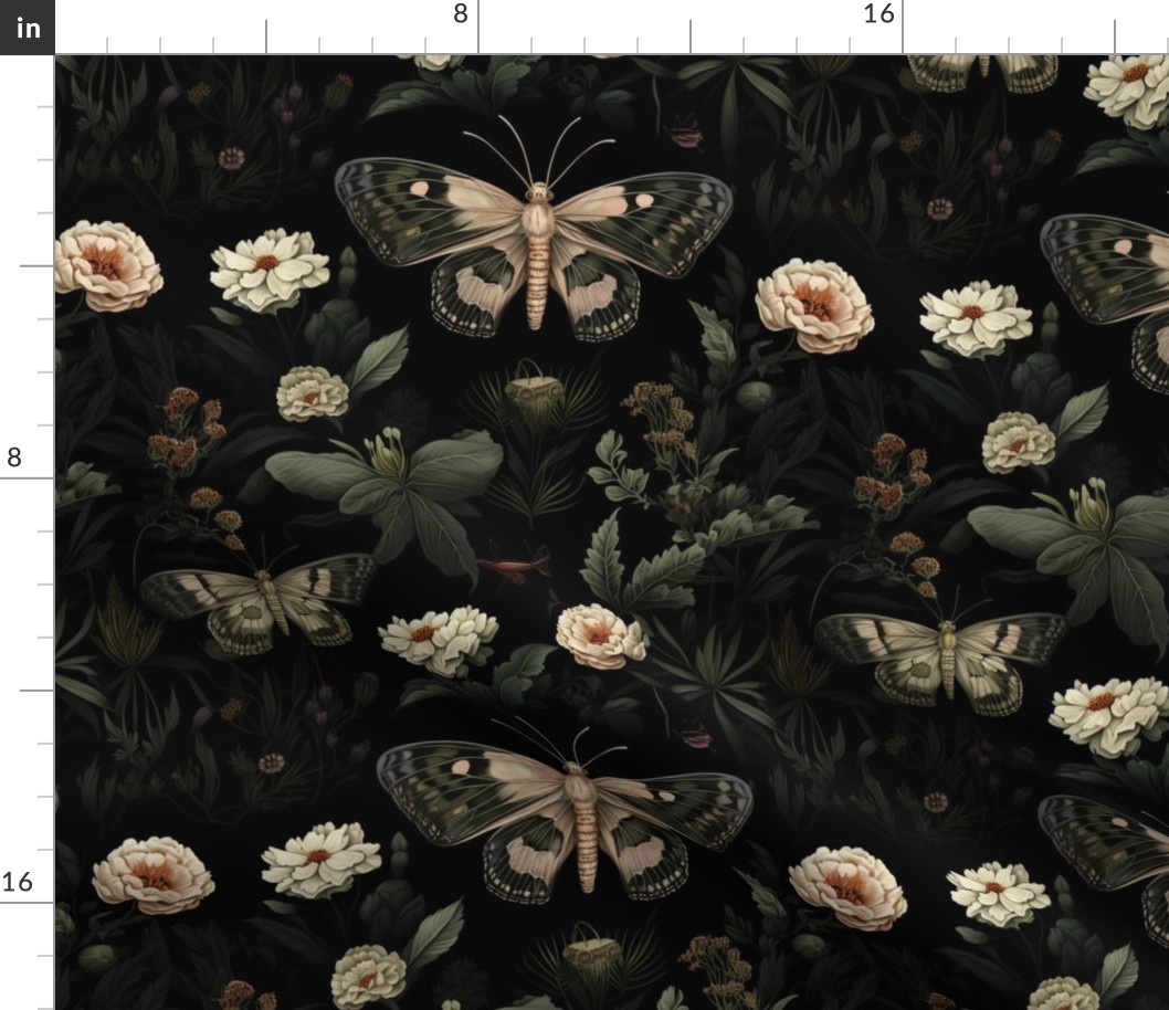 Dark Academia A Butterfly's Nocturnal Garden
