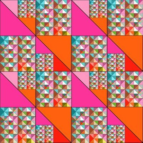 Mod Triangles in Bright colors
