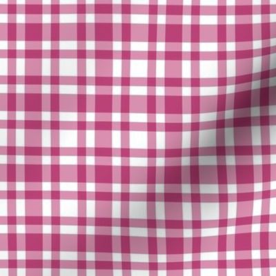 Pretty Sweet and Simple Plaid in Rosy Red