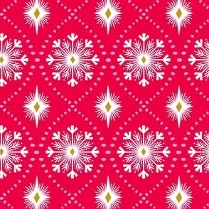 M - Snow Sparkle - red