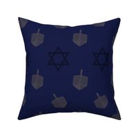 Blue Hanukkah Dreidel  