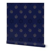 Blue Hanukkah Dreidel  