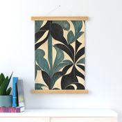 Vintage 1920s, Art Deco Style, Fancy Leaf II