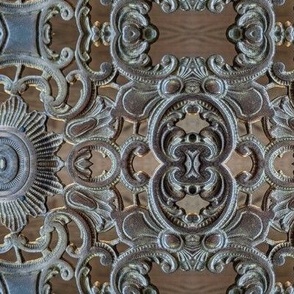 Bronze Lace with Wood background 