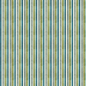 Just Beachy Stripes- Vertical- Deep Sea Blue Green Blush Olive Mint Misty Turquoise Sand White- Small Scale