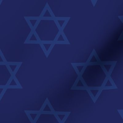 Blue Hanukkah Star of David