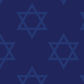 Blue Hanukkah Star of David