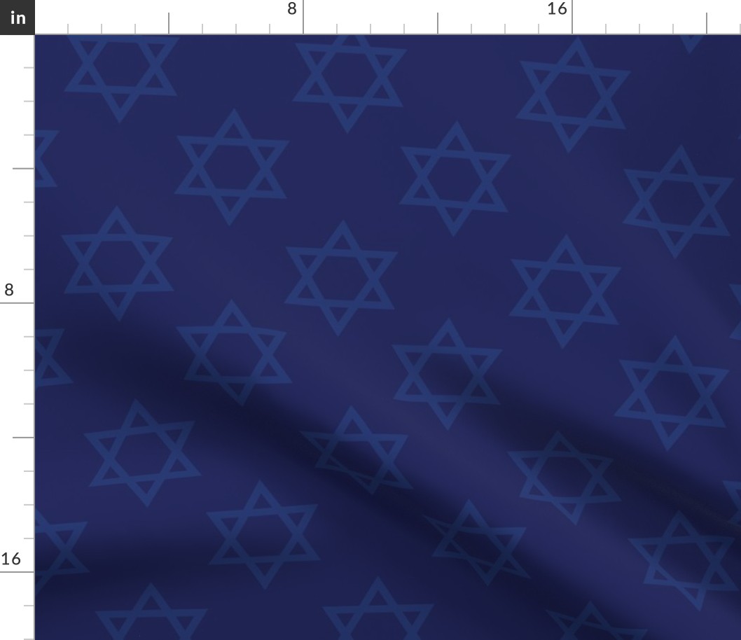 Blue Hanukkah Star of David